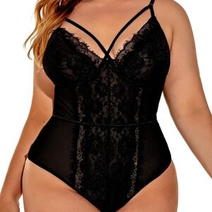Black lace bodysuit